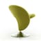 Manhattan Comfort Curl Swivel Accent Chair in Green and Polished Chrome, PK2 2-AC040-GR - alternate 2